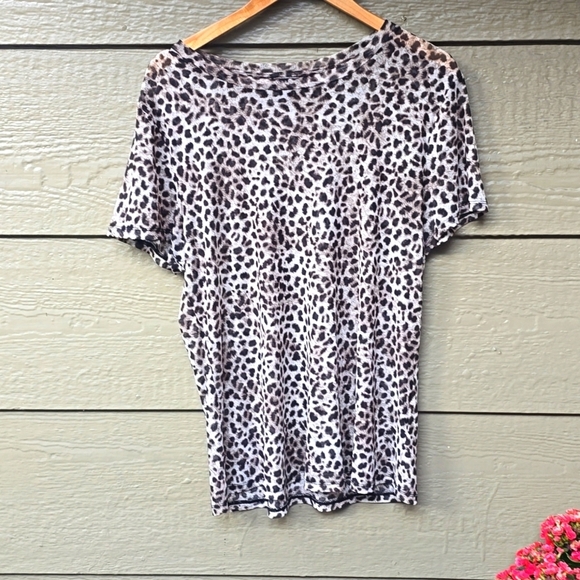 Torrid Leopard Sheer Mesh Crew Tee - Picture 7 of 10